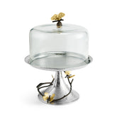 Butterfly Ginkgo Pastry Dish W/ Dome